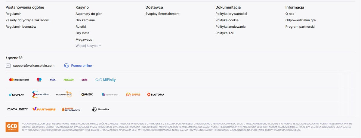 Vulkan Spiele różnorodność automatów